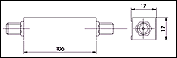 Schema de montaj filtru trece banda U 12, FTB